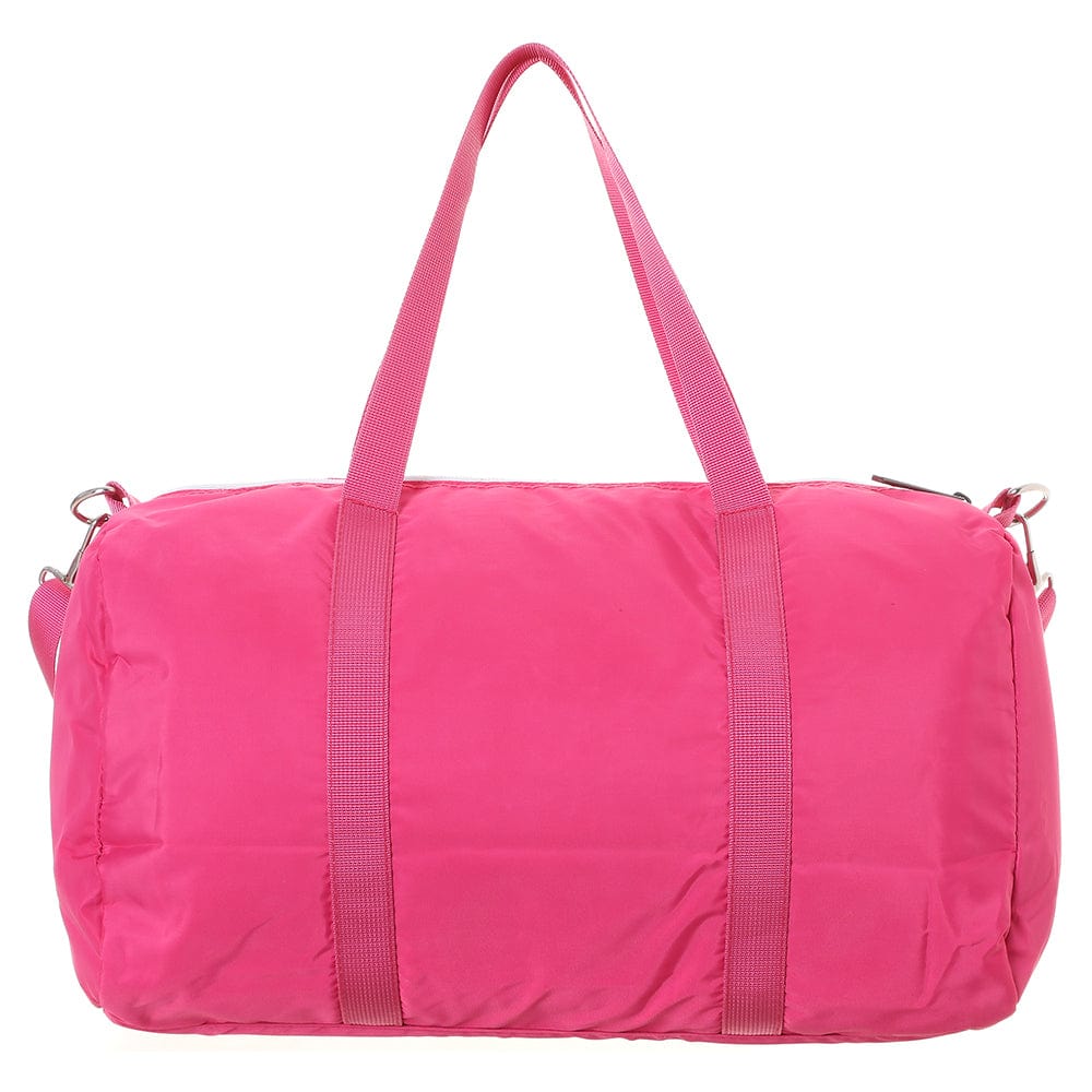 Women's cylindrical bag in waterproof fabric