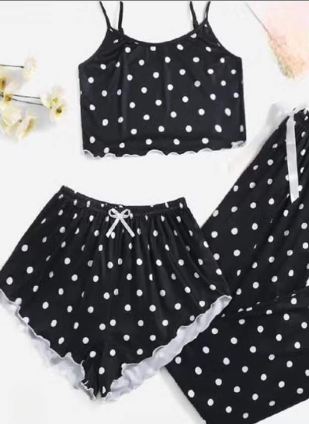 3Pieces Pajamas - Made of Dotted Butter