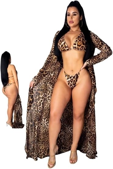 3 Pieces hot lingerie Tiger