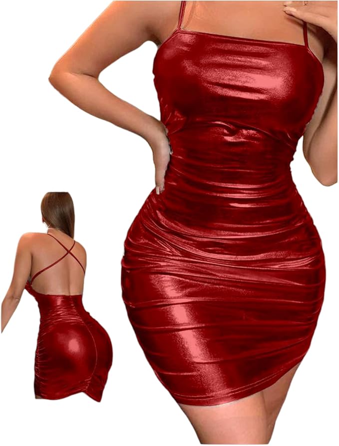 Imported Leather Lingerie Dress for Girls