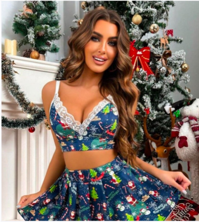 2Pieces Lingerie set Dress for Girls