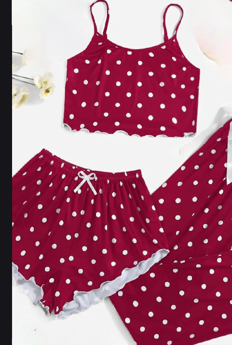 3Pieces Pajamas - Made of Dotted Butter